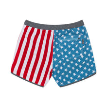 Load image into Gallery viewer, Burlebo Swim Trunks in Throwback USA