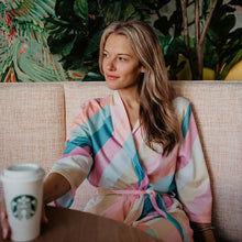 Load image into Gallery viewer, Pastel Striped Women's Robes