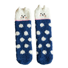 Load image into Gallery viewer, Naughty or Nice Ornament Gift Fuzzy Socks