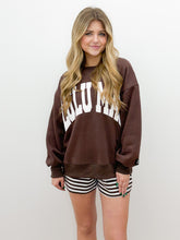 Load image into Gallery viewer, Lulu Mac Sweatshirt in Brown/White Puff