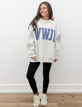 Load image into Gallery viewer, WWJD &amp; Amen Reversible Mock Neck Sweatshirt