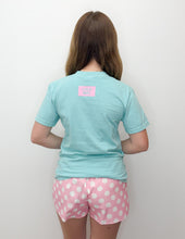 Load image into Gallery viewer, Lulu Mac Polka Dot Logo SS Tee in Chalky Mint