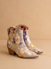 Load image into Gallery viewer, The Wanda Taupe Floral Applique Western Boot