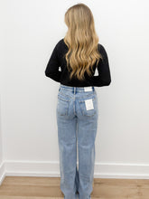 Load image into Gallery viewer, Turned Into Goodbyes Mock Neck LS Lace Top in Black