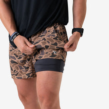 Load image into Gallery viewer, Burlebo 5.5" Athletic Shorts in Gauge Camo