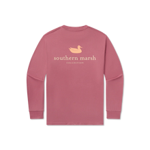 Load image into Gallery viewer, Southern Marsh Authentic LS Tee in Mulberry