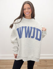 Load image into Gallery viewer, WWJD &amp; Amen Reversible Mock Neck Sweatshirt