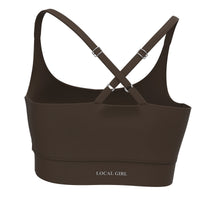 Load image into Gallery viewer, Local Girl Sports Bra 2.0 in Espresso