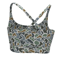 Load image into Gallery viewer, Local Girl Sports Bra 2.0 in Localflage Bluff