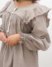 Load image into Gallery viewer, We Don't Long Sleeve Smock Mini Dress in Taupe