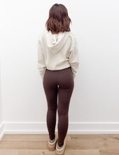 Load image into Gallery viewer, Long Live High Waist Crossover Leggings in Chocolate
