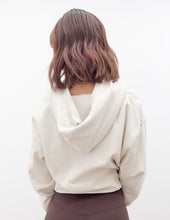 Load image into Gallery viewer, Loving How I Am Living Basic Fleece Half Zip Hoodie in Beige