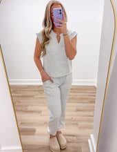 Load image into Gallery viewer, Southern Shirt Women's AstroKnit V Neck SS Top in Stone