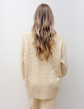 Load image into Gallery viewer, Southern Shirt Women's Comfy/Cozy Cable Sweater in Parchment
