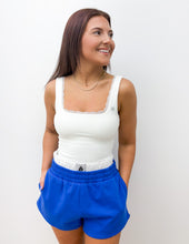 Load image into Gallery viewer, Luxe Lace Tank Top in White