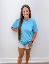 Load image into Gallery viewer, Local Girl Localflage Coast Plate SS Tee in Blue Lagoon