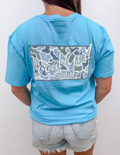 Load image into Gallery viewer, Local Girl Localflage Coast Plate SS Tee in Blue Lagoon