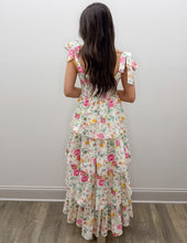 Load image into Gallery viewer, Let's Go Floral Print Tiered Maxi Dress