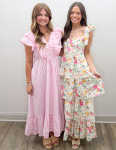 Load image into Gallery viewer, Let's Go Floral Print Tiered Maxi Dress
