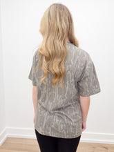 Load image into Gallery viewer, Red Rebels Script Logo on Bottomland SS Tee