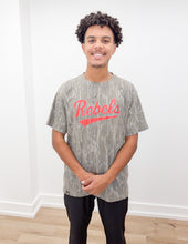 Load image into Gallery viewer, Red Rebels Script Logo on Bottomland SS Tee
