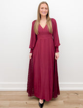 Load image into Gallery viewer, Ain't No Way Lace Panel V-Neck Maxi Dress