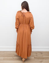 Load image into Gallery viewer, You Never Know Gathered LS Maxi Dress