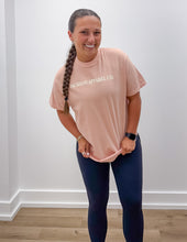 Load image into Gallery viewer, Jac's Logo SS Tee in Peachy