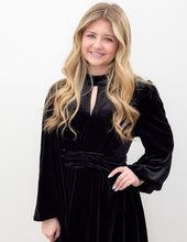 Load image into Gallery viewer, Give Me What You Got Velvet Mock Neck Dress
