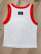 Load image into Gallery viewer, Lulu Mac White/Red Tank
