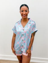 Load image into Gallery viewer, Simply Southern Silk Pajama Set with Pink Bows