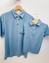 Load image into Gallery viewer, Southern Shirt Co. Men's Grayton Heather Polo in Tempest