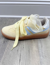 Load image into Gallery viewer, Yellow Suede Shoes With Ribbon Double Laces &amp; Gum Soles