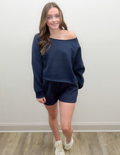 Load image into Gallery viewer, Ocean Drive- Essential Fleece Shorts in Navy