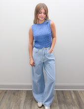 Load image into Gallery viewer, Don't Worry Knit Tank Top in Blue
