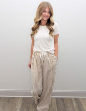 Load image into Gallery viewer, Turning Slowly Ribbed Round Neck SS Top in Sand Beige