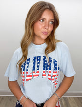 Load image into Gallery viewer, Lulu Mac Stars &amp; Stripes SS Tee in Chambray