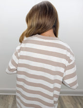 Load image into Gallery viewer, Make Heaven Crowded Puff Striped SS Top