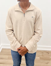 Load image into Gallery viewer, Vineyard Vines Saltwater Quarter Zip in Officer Khaki