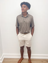 Load image into Gallery viewer, Southern Point Co. Pattern Performance Polo in Gunstock