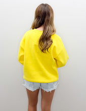 Load image into Gallery viewer, Lulu Mac Puff Sweatshirt in Yellow/Cayenne