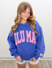 Load image into Gallery viewer, Lulu Mac Puff Sweatshirt in Royal/Pink