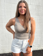 Load image into Gallery viewer, First Thing's First Crop Tank Laurel Oak