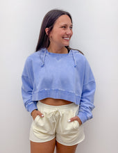 Load image into Gallery viewer, All Day Long Mineral Wash Pullover Hoodie in Lavender Blue