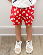 Load image into Gallery viewer, Lulu Mac Youth Polka Dot Shorts in Red