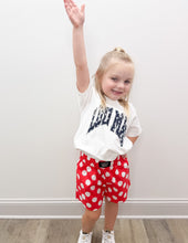 Load image into Gallery viewer, Lulu Mac Youth Polka Dot Shorts in Red