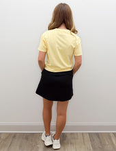 Load image into Gallery viewer, Stay A While Poly Span Skort in Black