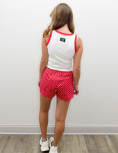 Load image into Gallery viewer, Lulu Mac BXMPD Mini Polk Dot Shorts in Red