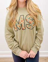 Load image into Gallery viewer, Addyson Nicole Company MS Camo Print LS Tee in Khaki