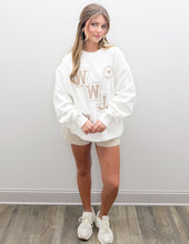 Load image into Gallery viewer, WWJD Varsity Crewneck